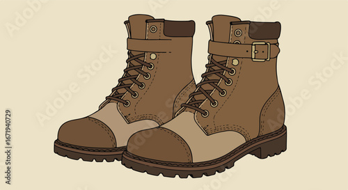 Boots Illustration Isolated Still Life
