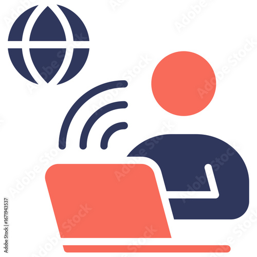 Remote Work Icon