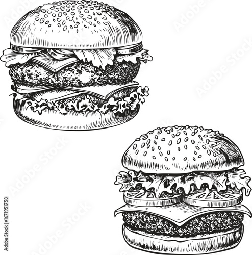 Sketch-style Burgers