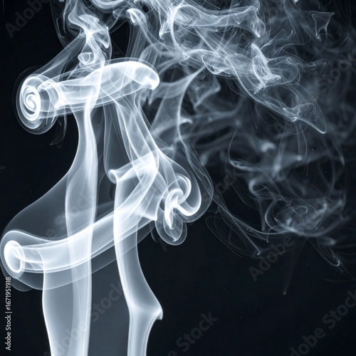 Wallpaper Mural Abstract White Smoke Trails on a Dark Background Creating Ethereal and Dreamlike Visuals Torontodigital.ca