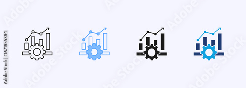 Incremental Progress Icon Set Multiple Style Collection
