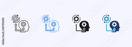 Critical Learning Icon Set Multiple Style Collection