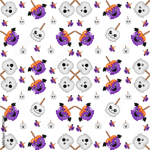 seamless pattern with colorful beads