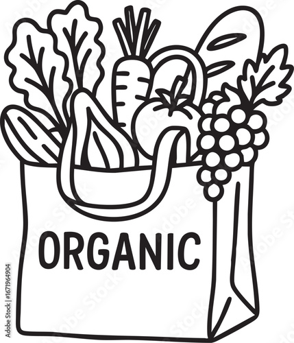 Organic Produce Shopping Bag