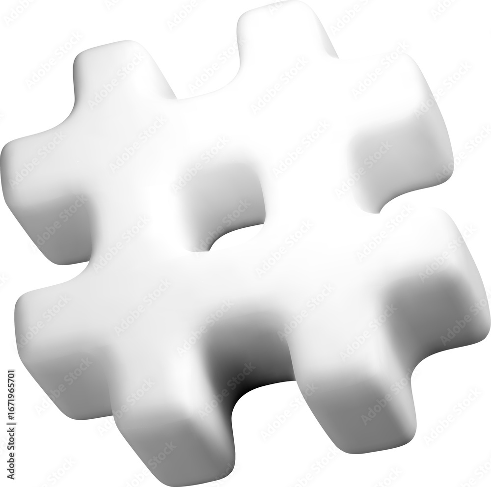 Fototapeta premium 3D Abstract Puzzle Piece Design Concept