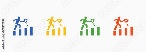 Success Icon Set Color Multiple Style Collection