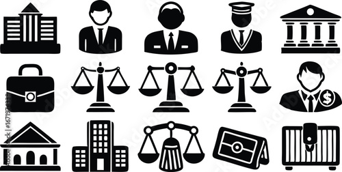 Legal and Financial Icons