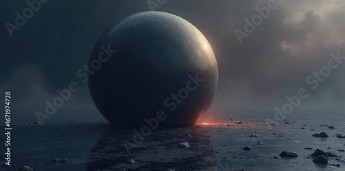 Perfect Dark Sphere in Empty Space Sound Absorption, Silence, Contemplation