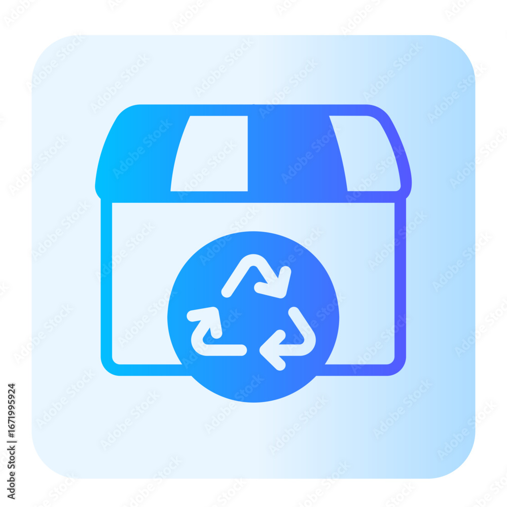 Obraz premium dumpster gradient icon