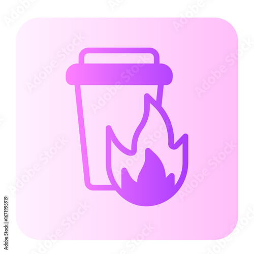 incineration gradient icon