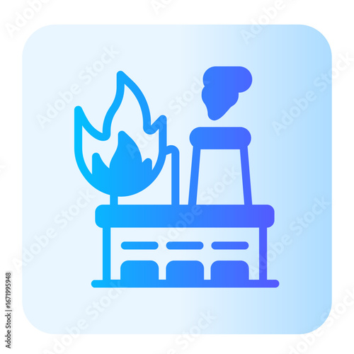 incineration gradient icon