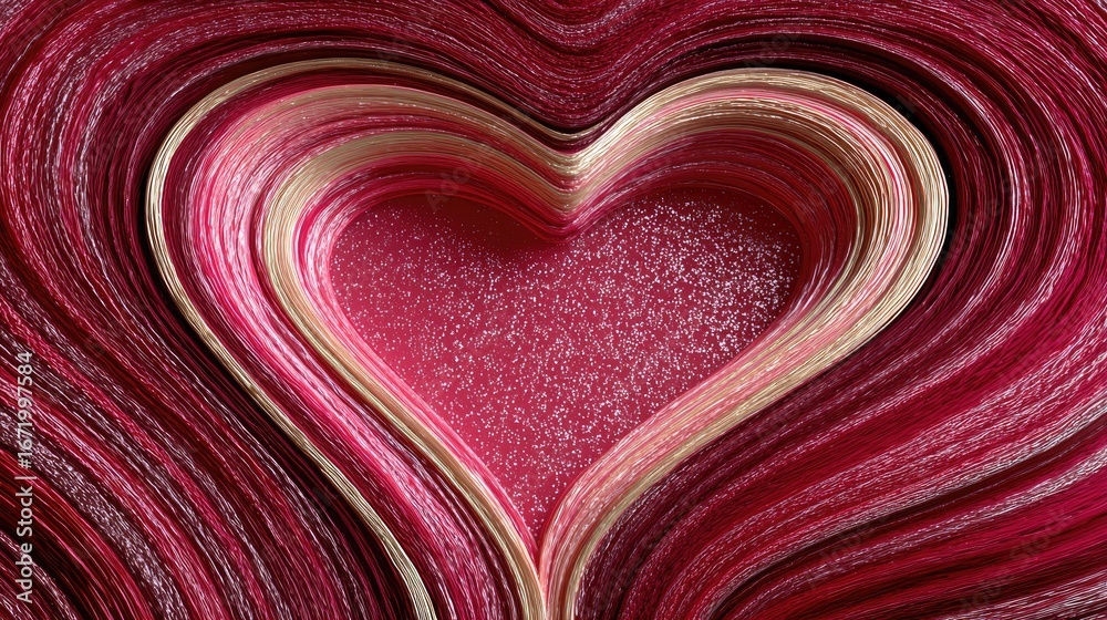 Fototapeta Abstract Heart Swirl