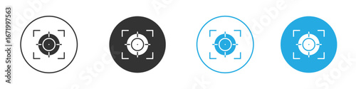 Focusing icon vector style flat trendy collection.