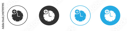 Extra hours icon vector style flat trendy collection.