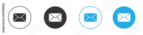 Email icon vector style flat trendy collection.