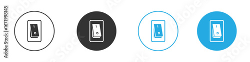 Electric switch icon vector style flat trendy collection.