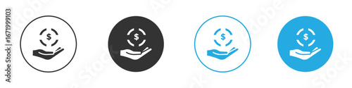 Contribution icon vector style flat trendy collection.