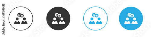 Consulting icon vector style flat trendy collection.