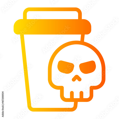 toxic waste gradient icon