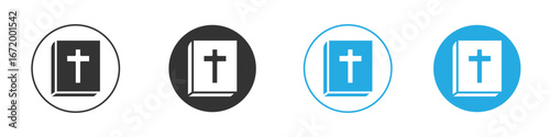 Bible icon vector style flat trendy collection.