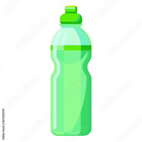 green plastic bottle