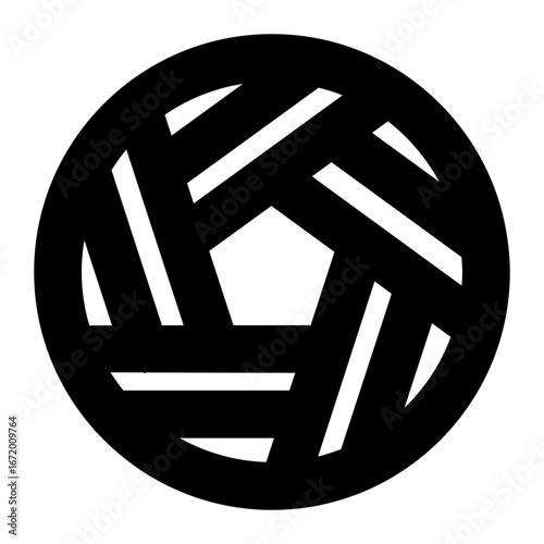 Takraw Ball Outline Icon