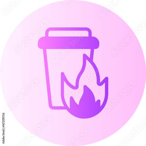 incineration gradient icon