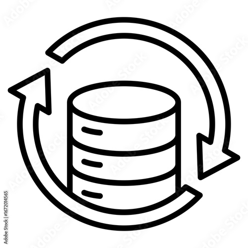 Backup line icon