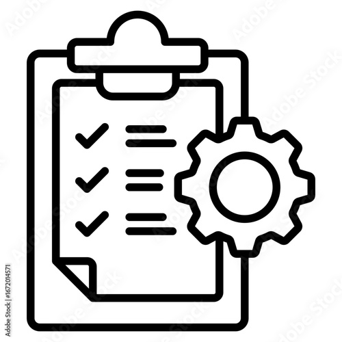 Procedure line icon