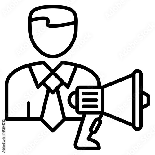 Promotor line icon