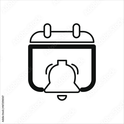 reminder icons. simple line vector