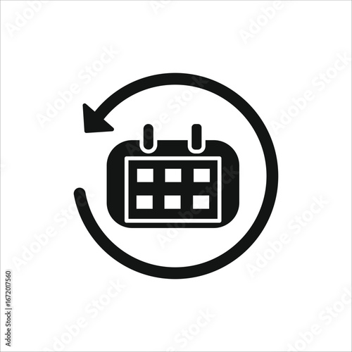 yesterday icons. simple solid vector
