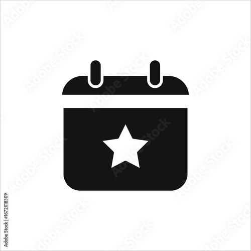 event icons. simple solid vector