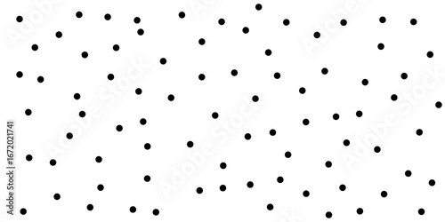 Seamless dotted pattern. Doodle dot texture. Abstract background with chaotic dots. 