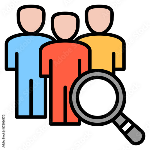Applicant outline color icon