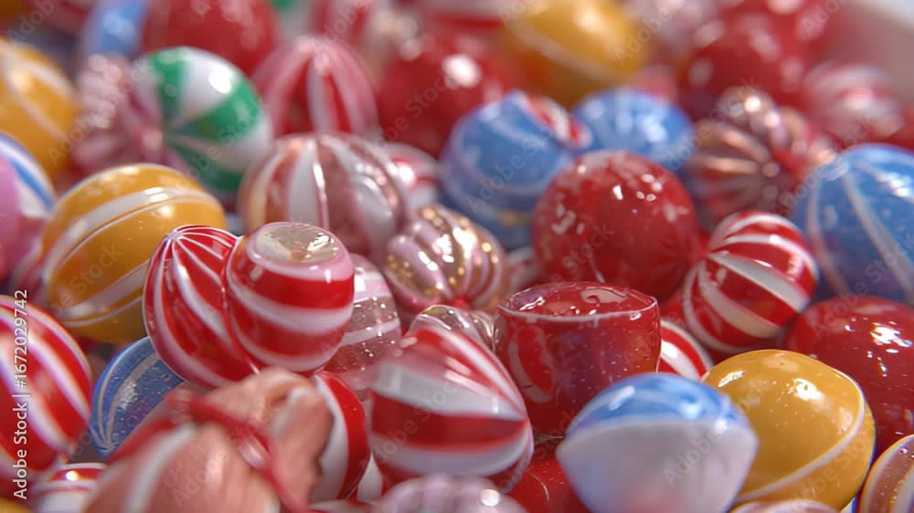 Colorful holiday candy assortment, macro view

