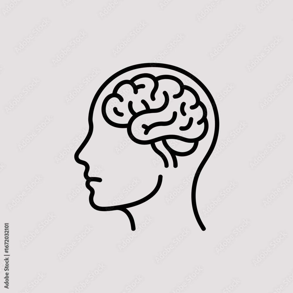 Obraz premium human head silhouette