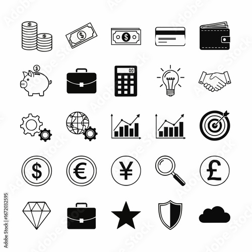 business icons set