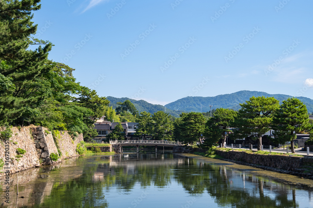 Fototapeta premium 松江城下堀川めぐり 島根県松江市