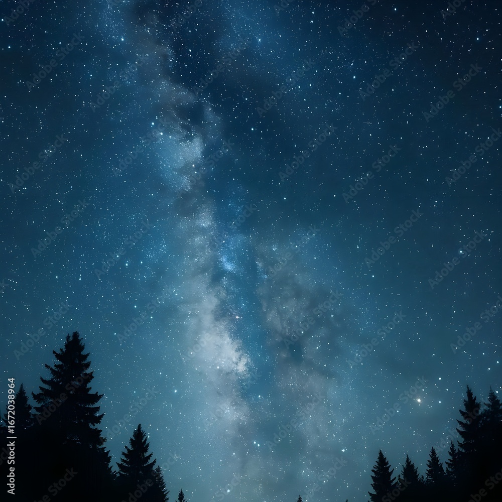 Naklejka premium starry night sky