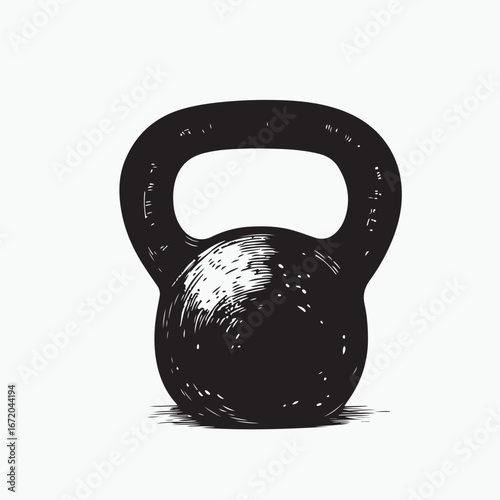 kettlebell on white background