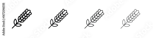 Lavender icons. line strokes simple icons