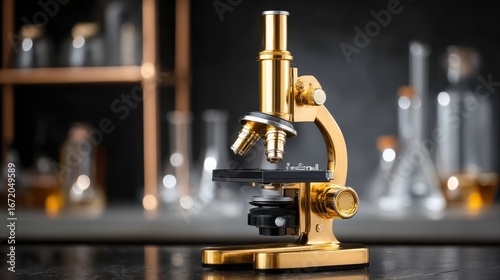 microscope in laboratory