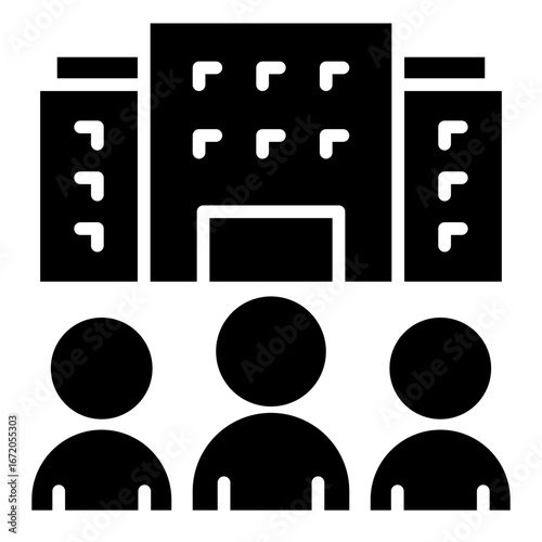 Team Meeting at Office Building