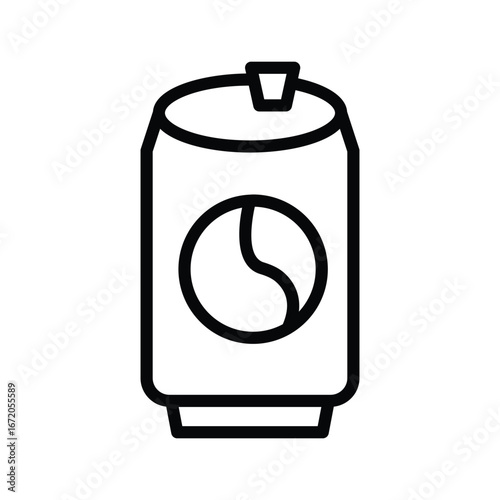 Cola Can  line icon , vector, pixel perfect, illustrator file 
