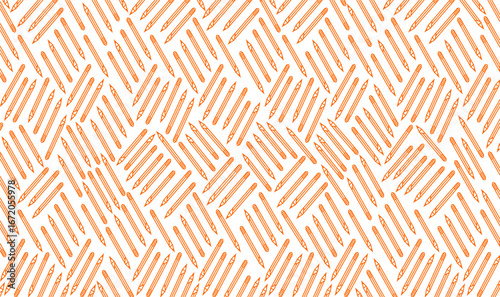 A colorful and playful educational theme. The top and bottom borders are decorated with illustrations of colored pencils arranged vertically. Back to school, space to text.