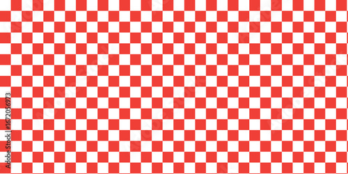 Red  and White chessboard vector illustration