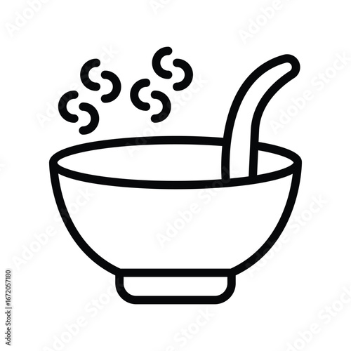 Soup  line icon , vector, pixel perfect, illustrator file 
