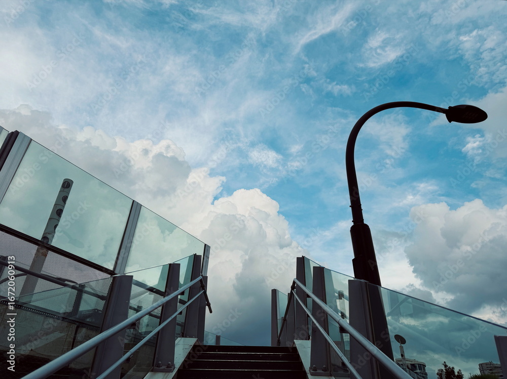 Naklejka premium stairway to the sky