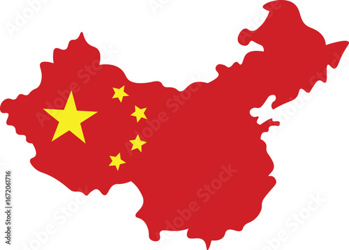China map icon collection, China map vector set. 
